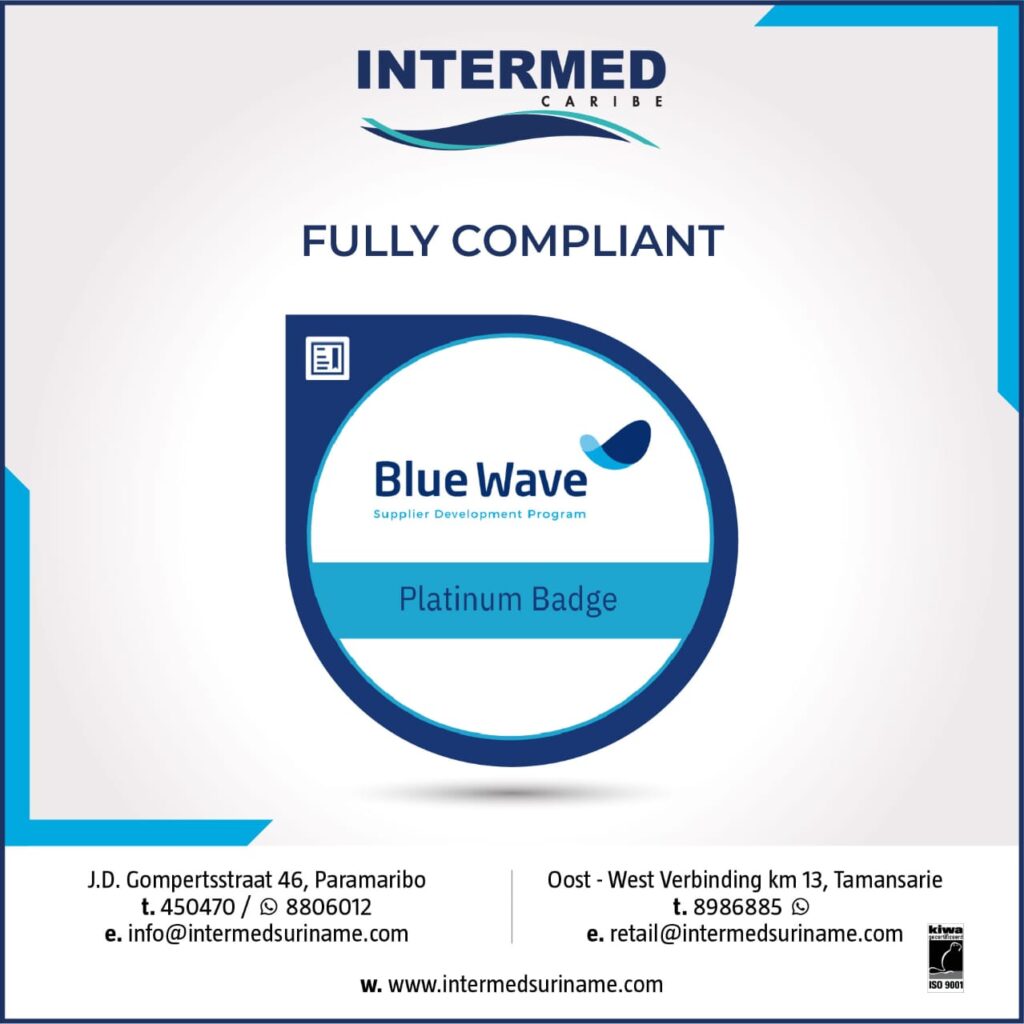 Platinum Badge in the Blue Wave Supplier Development program