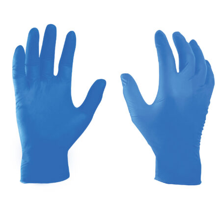 4mil Nitrile Examination Gloves Full Texture - Blue (bx/100)