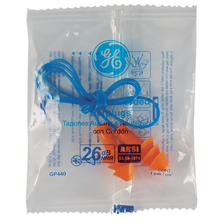 GE Corded Reusable Earplugs (100 pairs)