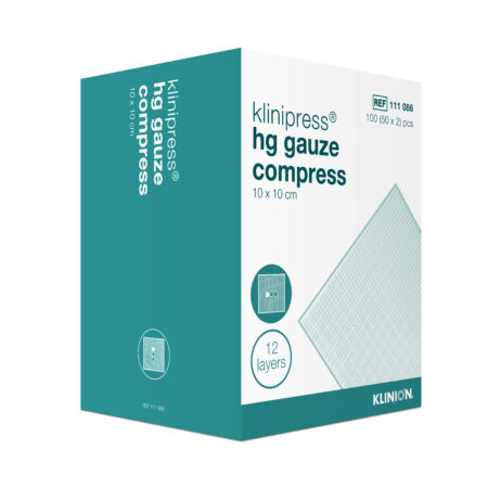 Klinion Klinipress Hg Gauze Compress Sterile - 12 Ply