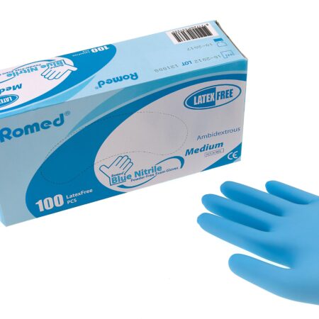 Romed Nitrile Examination Gloves+ (bx/100)