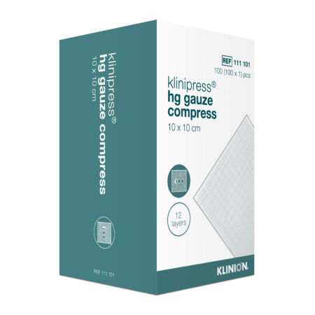 Klinion Klinipress Hg Gauze Compress Non Sterile 10x10cm 12 Ply (bx/100)