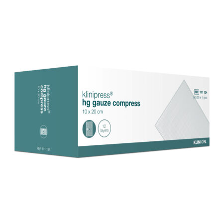 Klinion Klinipress Hg Gauze Compress Non Sterile 10x20cm 12 Ply (bx/50)