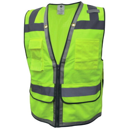 GE Heavy Duty Surveyor Safety Vest - 10 pockets